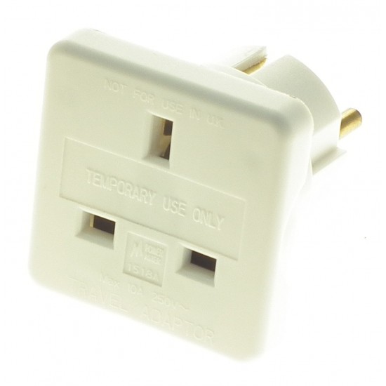 POWERMASTER TRAVEL ADAPTOR CONTINENTAL (8008)