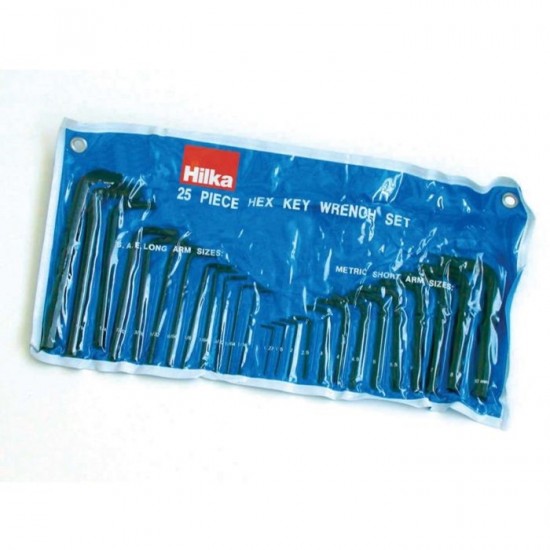 HILKA 25 PC HEX KEY SET PROCRAFT AF/MM