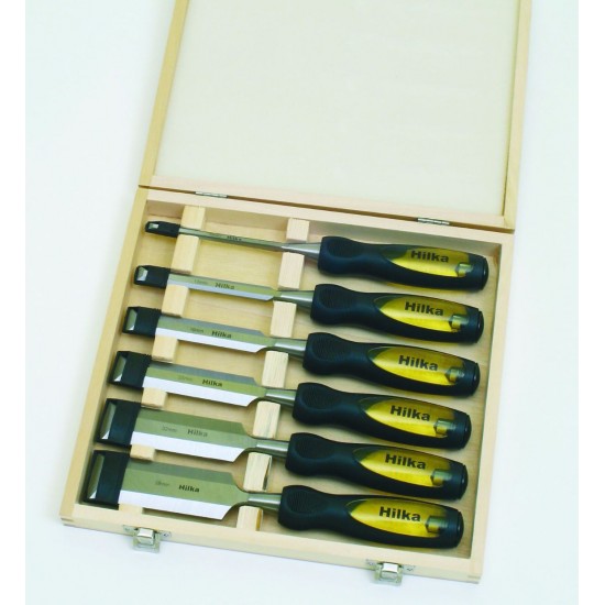 HILKA 6 PC WOOD CHISEL SET PROCRAFT