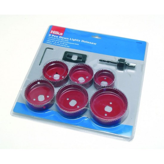 HILKA 9 PCE DOWNLIGHTS HOLESAW SET