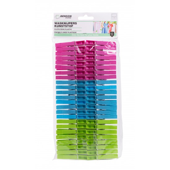 CLOTH PEGS 48 PCS PLASTIC