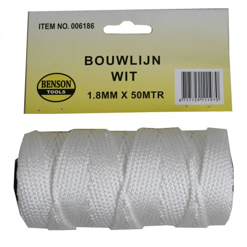 CONSTRUCTION ROPE WHITE BENSON 1.8 X 5