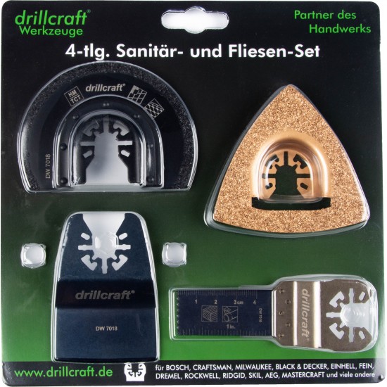 DRILLCRAFT MULTITOOL SET 4 PCS