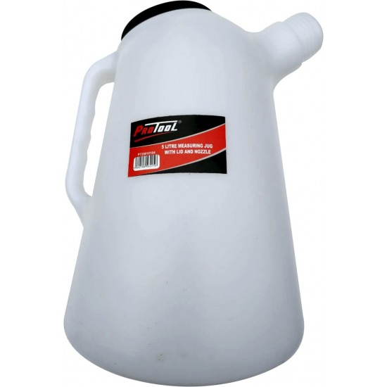 PROTOOL 5 LITRE MEASURE JUG WITH LID AND NOZZLE