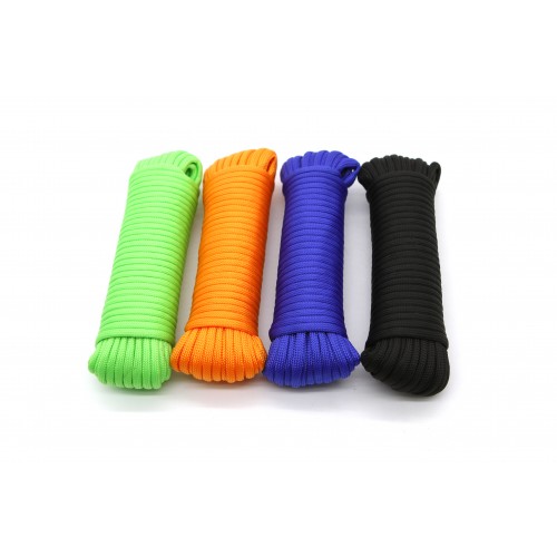PROTOOL PARACORD 4MM X 15M 4 COLOURS DISPLAY (24)