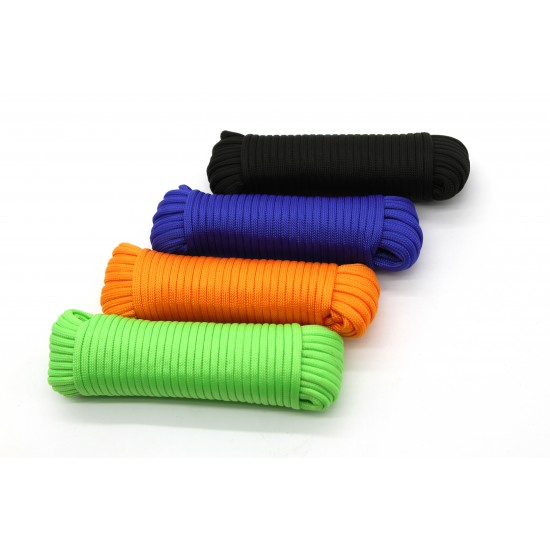 PROTOOL PARACORD 4MM X 15M 4 COLOURS DISPLAY (24)