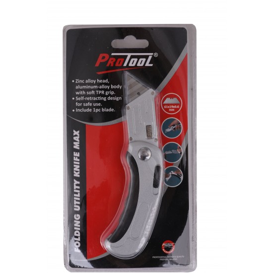 PROTOOL FOLDING UTILITY KNIFE MAX