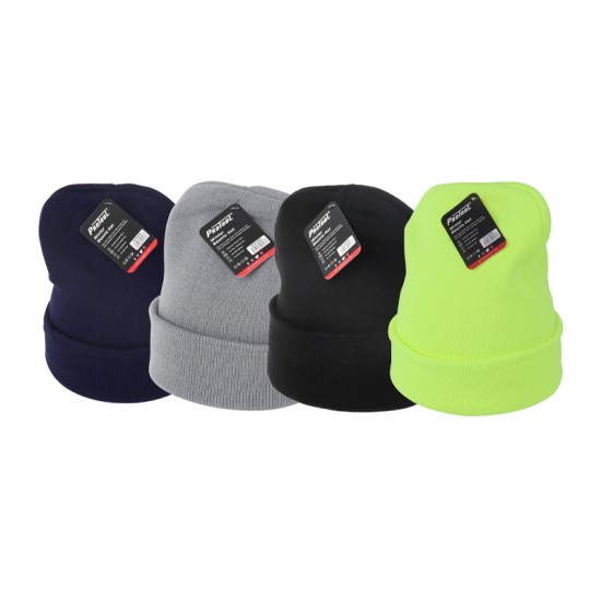 PROTOOL BEANIE HAT MIXED COLOURS 12PC DISPLAY