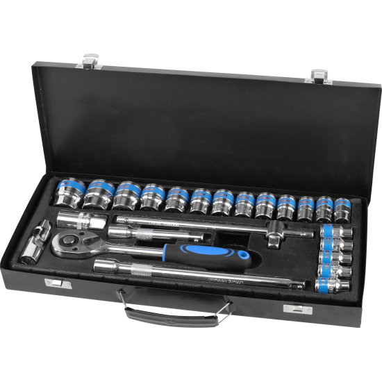 PROTOOL 24PC SOCKET SET METAL CASE