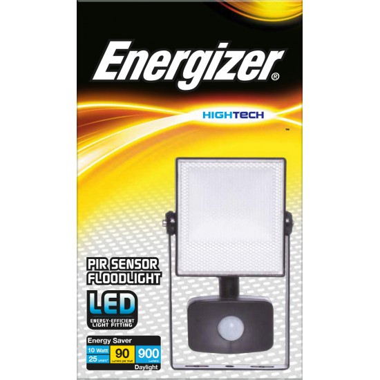 ENERGIZER 10W LED FLOODLIGHT cw PIR