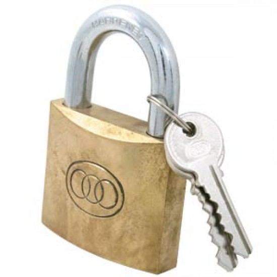 25MM TRICIRCLE BRASS PADLOCK