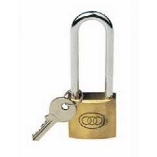 38MM TRICIRCLE BRASS PADLOCK LONG