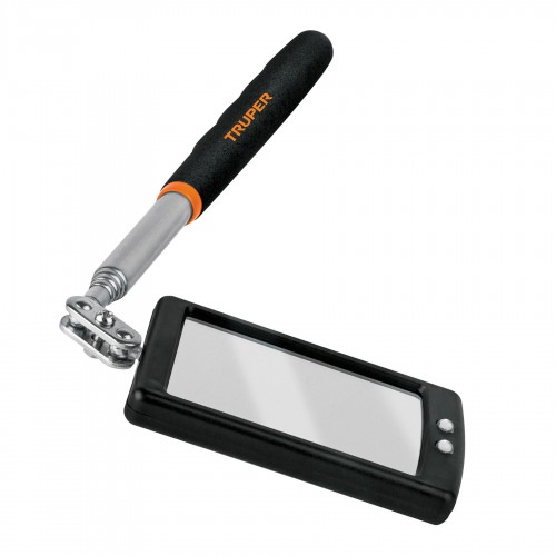 TRUPER RECT TELESCOPIC MIRROR W/LED 5 X 8 CM