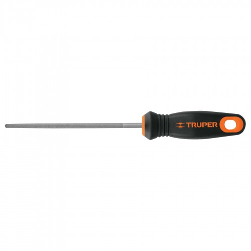 TRUPER ROUND SMOOTH CUT FILE WITH HANDLE 6