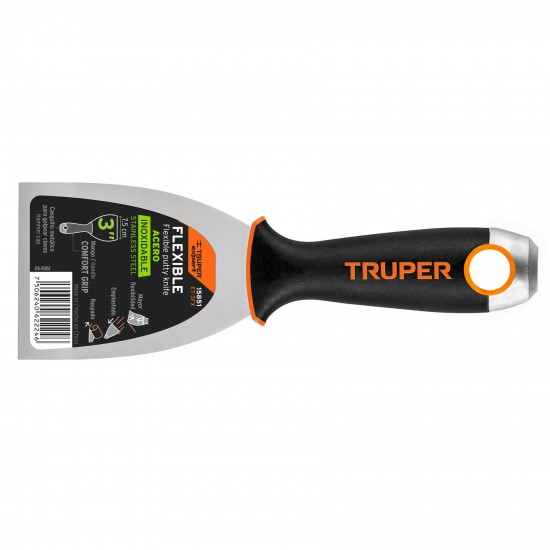 TRUPER FLEXIBLE STEEL BLADE PUTTY KNIFE 3