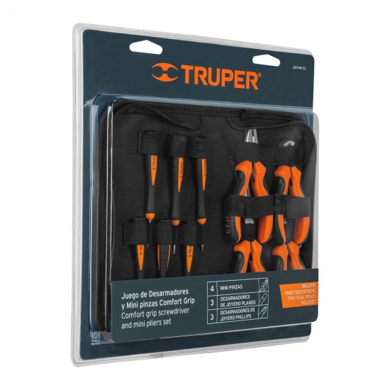 TRUPER MINI SCREWDRIVER AND PLIER  SET  10 PCS