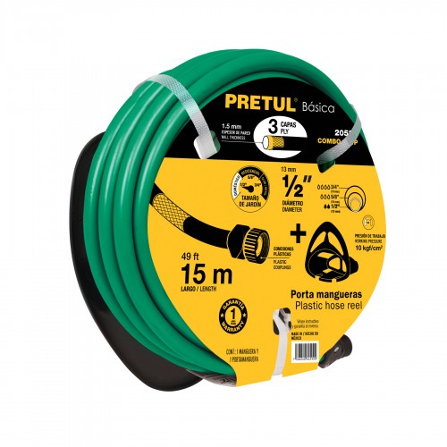 PRETUL 15M X1/2 HOSE WALL MOUNT