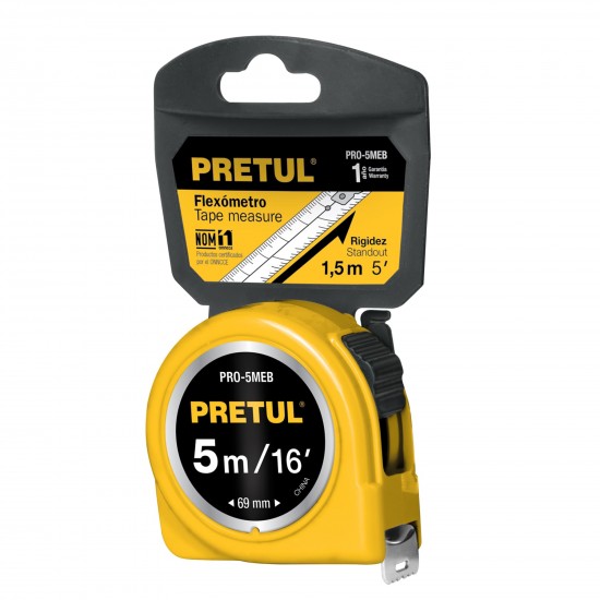 PRETUL 5M  TAPE RULE  19MM BLADE