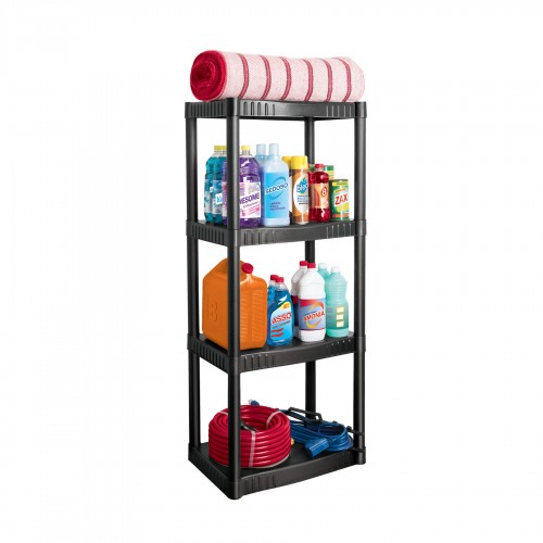 PRETUL 4 TIER PLASTIC SHELVING UNIT