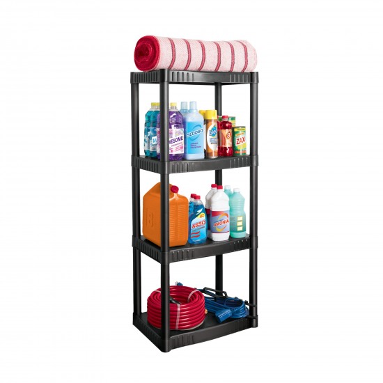 PRETUL 4 TIER PLASTIC SHELVING UNIT