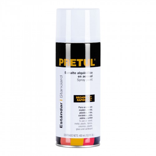 PRETUL BRIGHT WHITE SPRAY PAINT CAN