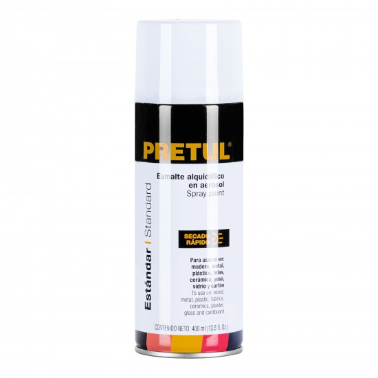 PRETUL BRIGHT WHITE SPRAY PAINT CAN