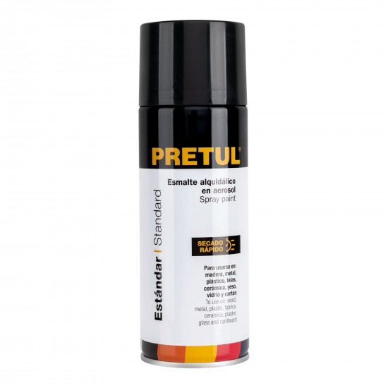 PRETUL MATTE BLACK SPRAY PAINT CAN