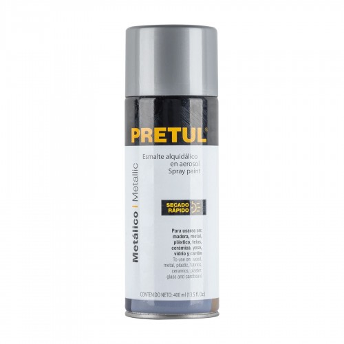 PRETUL METALLIC GRAY SPRAY PAINT CAN