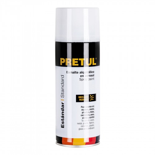 PRETUL MATTE WHITE SPRAY PAINT CAN