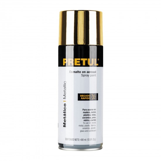 PRETUL METALLIC GOLD SPRAY PAINT CAN