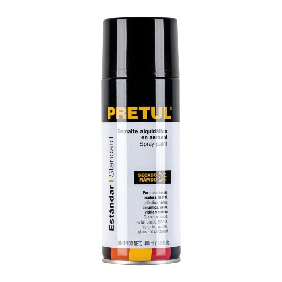 PRETUL SATIN BLACK SPRAY PAINT CAN