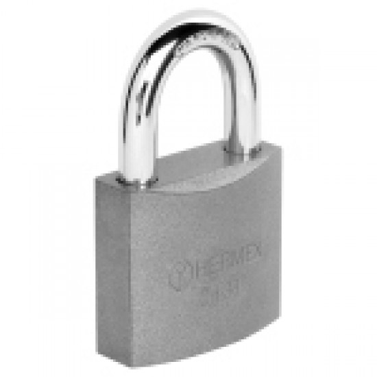 HERMEX 38MM  PADLOCK  GREY CARDED