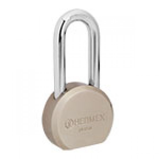 HERMEX 65MM STEEL  ROUND  PADLOCK LONG