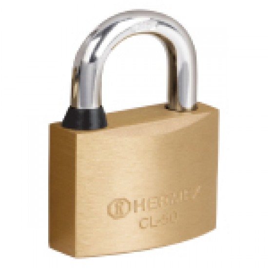 HERMEX 50MM BRASS PADLOCK CARDED