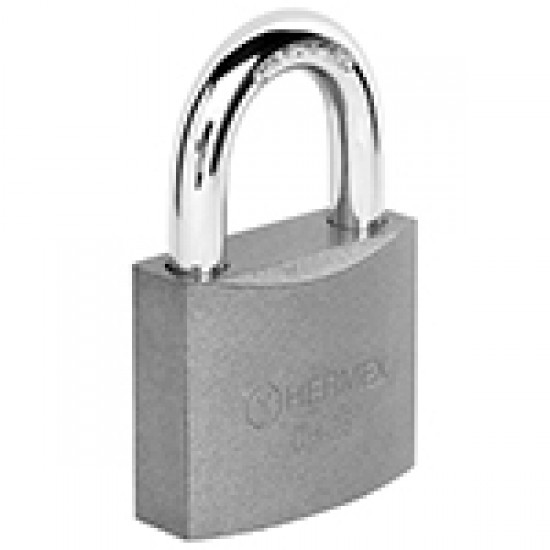 HERMEX 25MM   PADLOCK  GREY CARDED