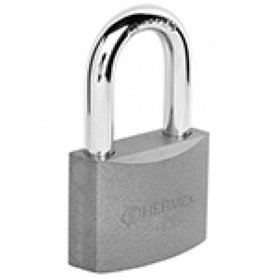 HERMEX 63MM   PADLOCK  GREY CARDED LONG